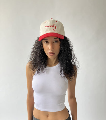 Raincity Baseball Cap - Red